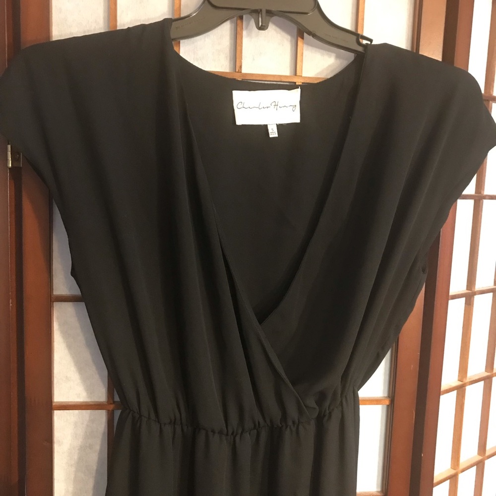 Black semi sheer preowned dress - Picture 3 of 5